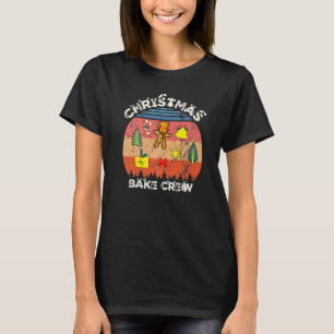 Christmas Bak Crew Pyjamas Family Gingerbread Sant T-Shirt