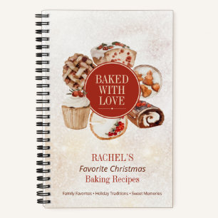 Christmas Baked with Love Personalised Recipe Book