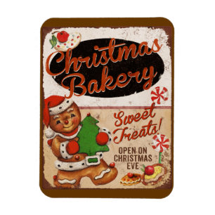 Christmas Bakery Gingerbread Kitchen Magnet