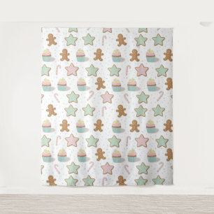 Christmas Bakery Treats Pattern Tapestry