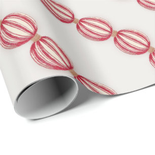 Christmas Baking Ball garland design Wrapping Paper