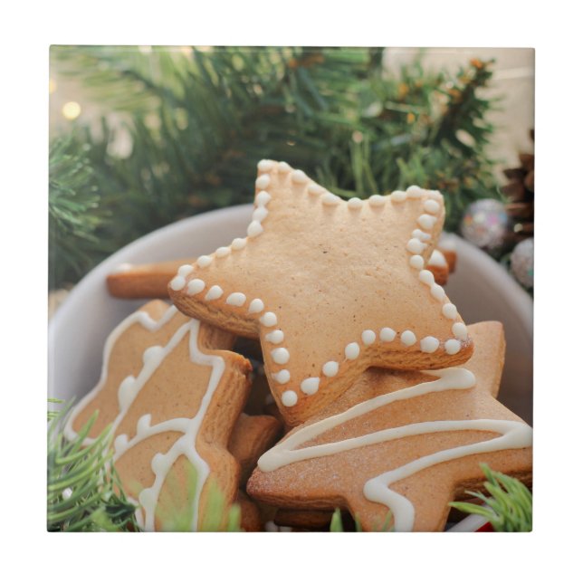 Christmas Baking Ceramic Tile (Front)