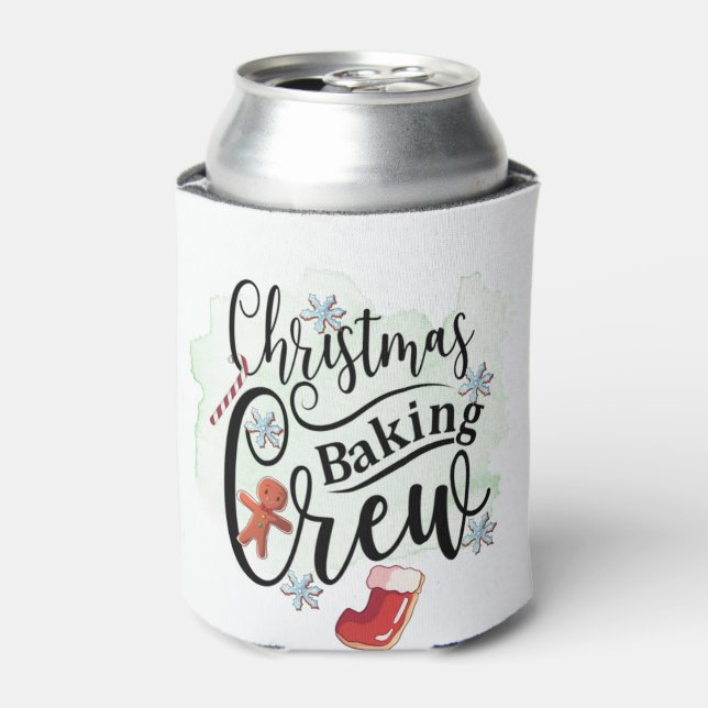 Christmas Baking Crew Can Cooler (Can Front)