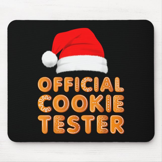 Christmas Baking Crew Cookie Tester Xmas Pajamas  Mouse Pad (Front)