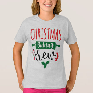 Christmas Baking Crew Funny Toddler Christmas T-Shirt