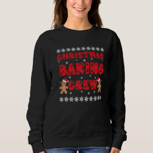 Christmas Baking Crew Gingerbread Men with Xmas Ha Sweatshirt