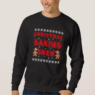 Christmas Baking Crew Gingerbread Men with Xmas Ha Sweatshirt