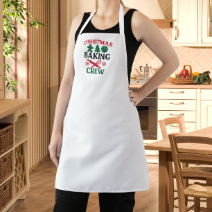 Christmas Baking Crew Mom  Apron