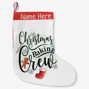 Christmas Baking Crew Small Christmas Stocking