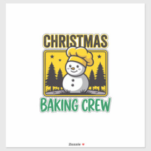 Christmas Baking Crew Snowman Holiday Design