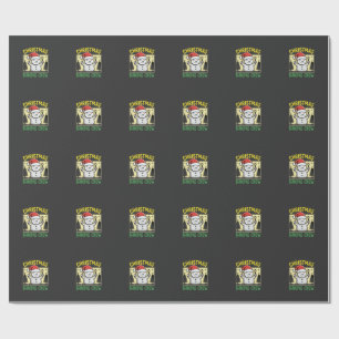 Christmas Baking Crew Snowman Holiday Wrapping Paper