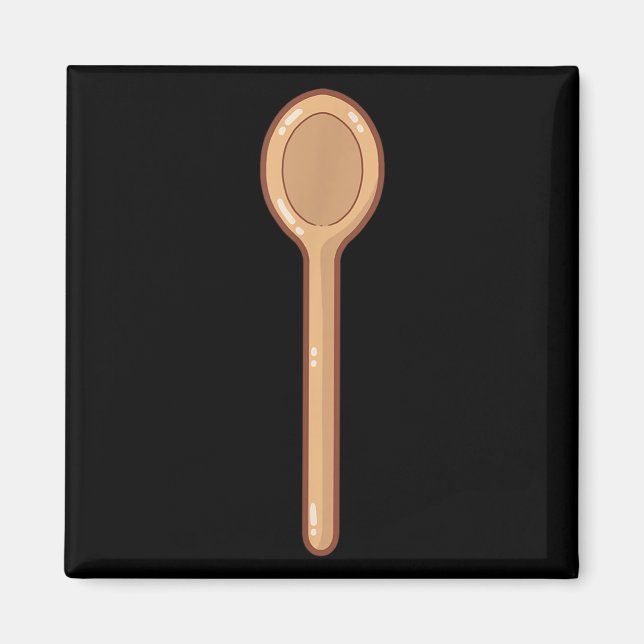 Christmas Baking Spatula Wooden Son Cooker Chef  Magnet (Front)