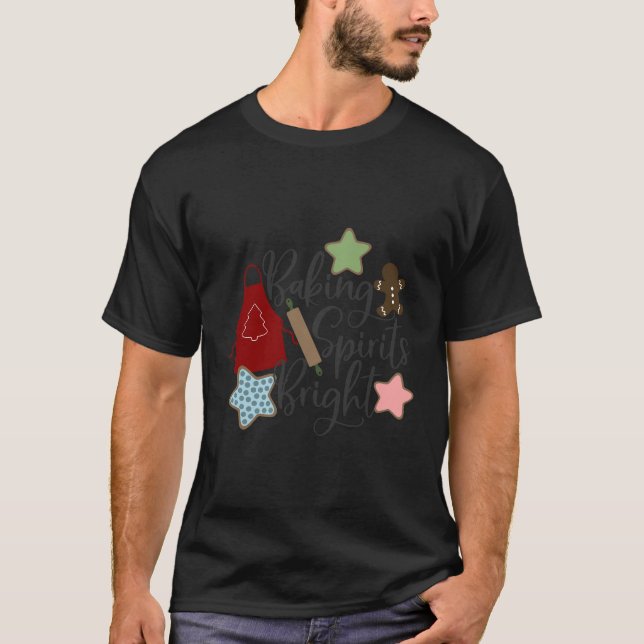 Christmas Baking Spirits Bright Long Sleeve T-Shirt (Front)