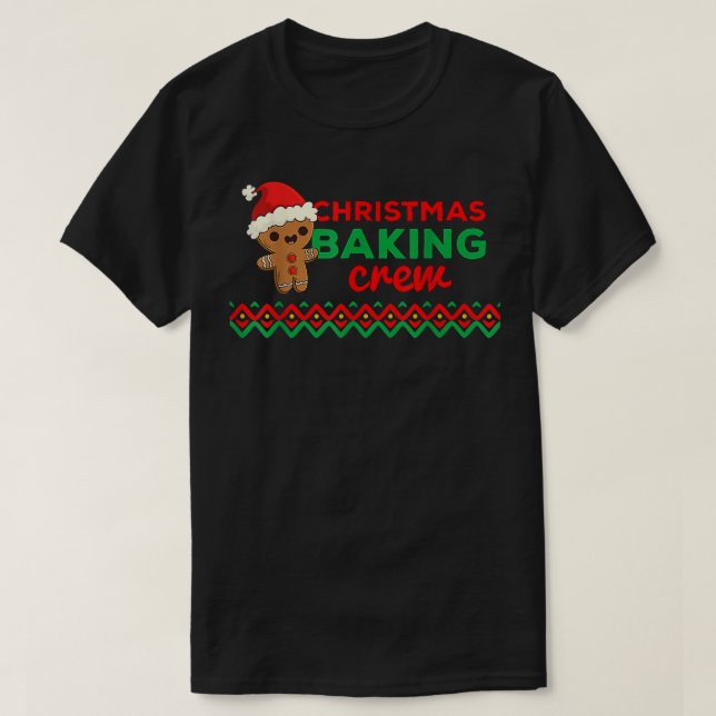 Christmas Baking Team Cookie Candy  T-Shirt (Design Front)