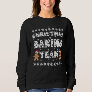 Christmas Baking Team Gingerbread Men With Xmas Ha Sweatshirt