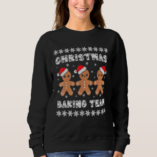 Christmas Baking Team Gingerbread Men with Xmas Ha Sweatshirt