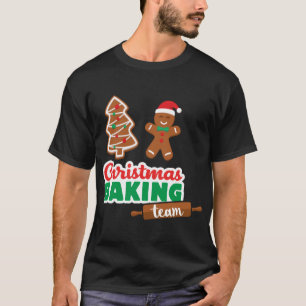 Christmas Baking Team Merry Funny Xmas Cookies Mat T-Shirt