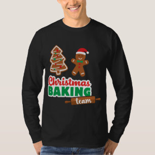 Christmas Baking Team Merry Funny Xmas Cookies Mat T-Shirt