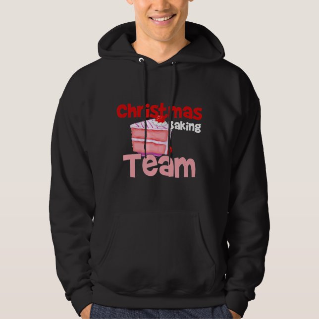 Christmas Baking Team Mother Children Father Hoodie (Front)