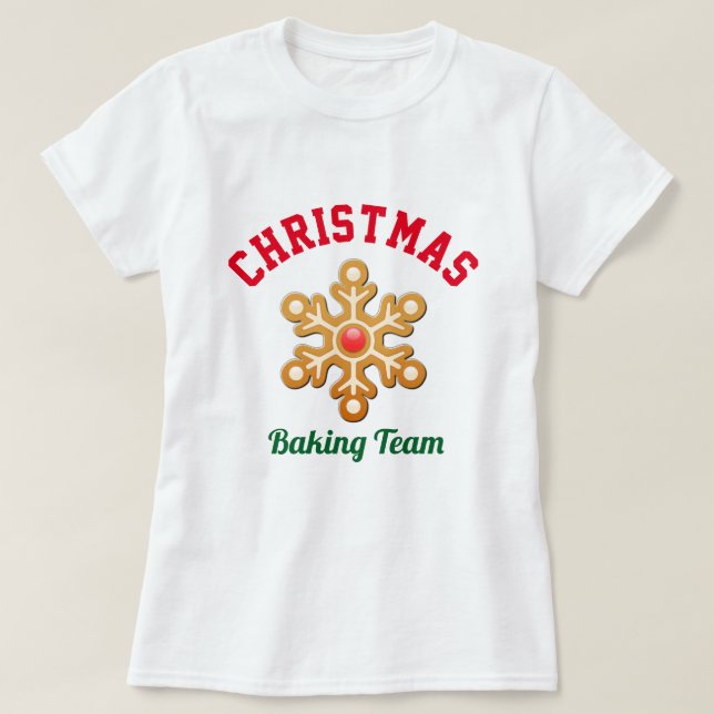 Christmas Baking Team T-Shirt (Design Front)