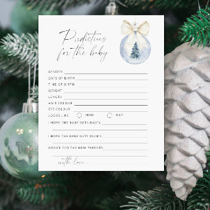 Christmas ball Baby predictions and advice