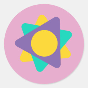 Christmas ball classic round sticker