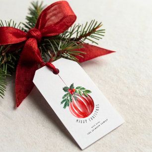 Christmas Ball Merry Christmas Gift Tags