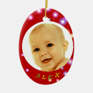 Christmas Ball Photo Frame Ornament