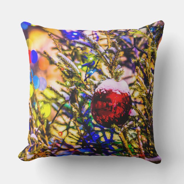 Christmas Ball Red Cushion (Front)