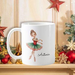 Christmas Ballerina Girl  Coffee Mug