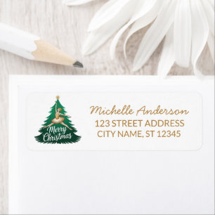 Christmas ballet Ballerina dancer Return Address  Label