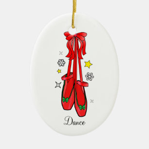 Christmas Ballet Shoes Ceramic Tree Decoration