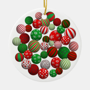 Christmas Balls Ceramic Tree Decoration