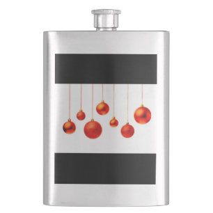 Christmas Balls Hip Flask