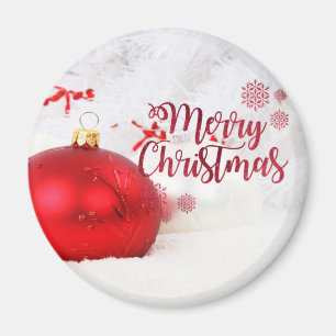 Christmas Balls, Merry Christmas Magnet