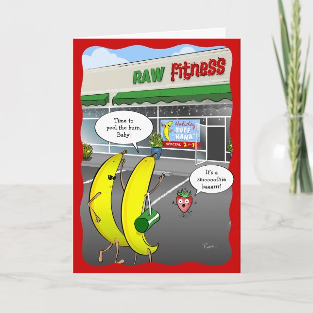 Christmas Banana Funny Holiday Card (Front)