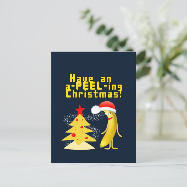 Christmas Banana Postcard (Standing Front)