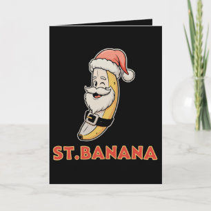 Christmas Banana Santa Funny Xmas Holiday Card