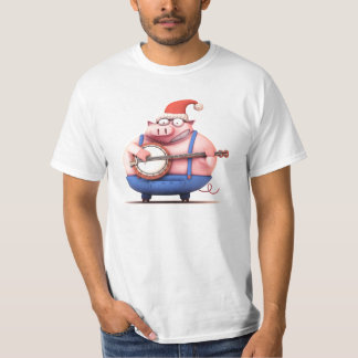 Christmas Banjo Pig Shirt