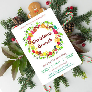 Christmas Barbeque Brunch Invitation
