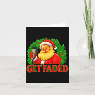 Christmas Barber Get Faded Card