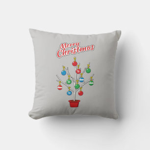 Christmas Bare Branch Tree - Merry Christmas Cushion
