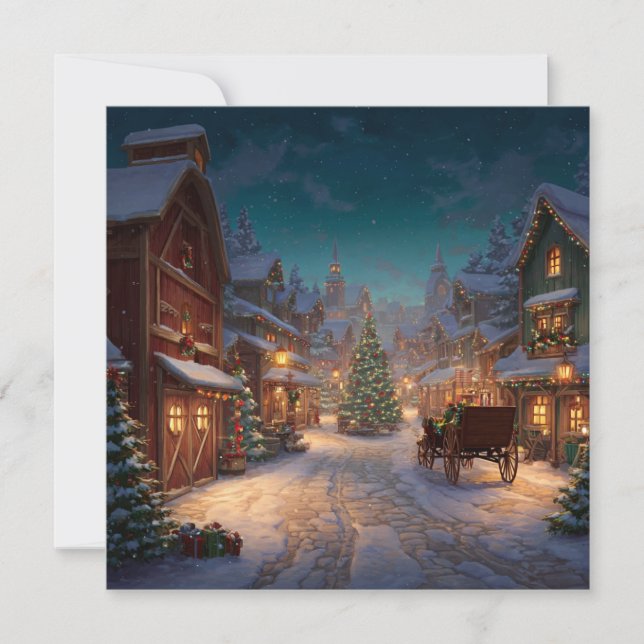 Christmas Barn Greeting Card (Front)