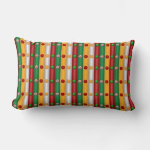 Christmas Bars Lumbar Cushion