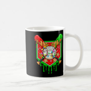 Christmas Baseball Drip For Boys Ice Cream Drip Ba Coffee Mug