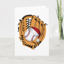 Christmas Baseball Mitt and Ball