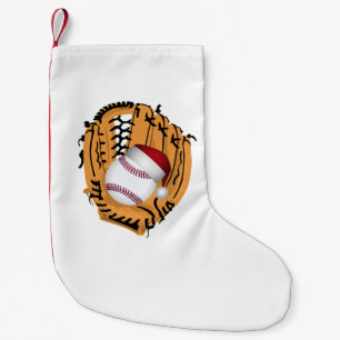 Christmas Baseball Mitt and Ball Small Christmas Stocking