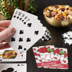 Christmas Baseball Playing Cards