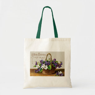 Christmas Basket Tote Bag