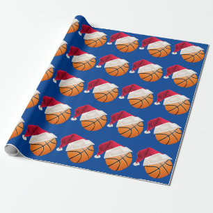 Christmas Basketball Funny Santa Holiday Wrapping Paper